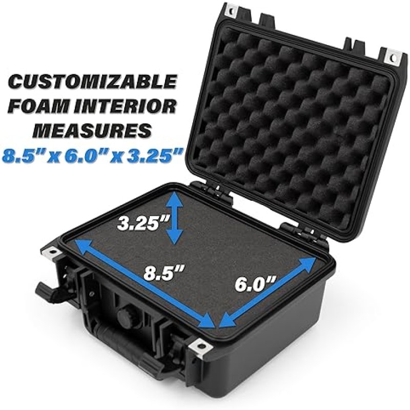 CASEMATIX WATERPROOF GRADED COIN CASE FOR 40 PCGS NGC SLABS, CUSTOM FOAM COIN STORAGE BOX FOR COLLECTORS