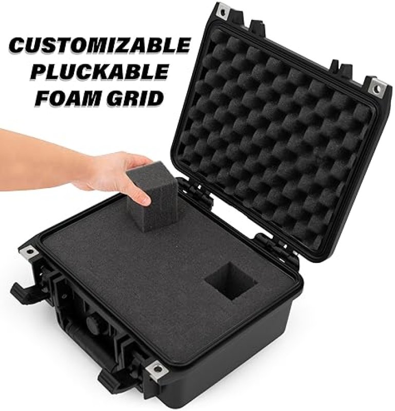 CASEMATIX WATERPROOF GRADED COIN CASE FOR 40 PCGS NGC SLABS, CUSTOM FOAM COIN STORAGE BOX FOR COLLECTORS