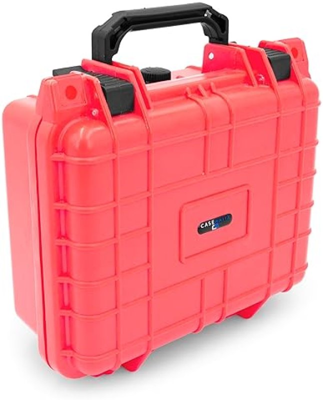 CASEMATIX GRADED COIN CASE FITS 40 PCGS NGC SLABS, WATERPROOF STORAGE BOX WITH FOAM, RED