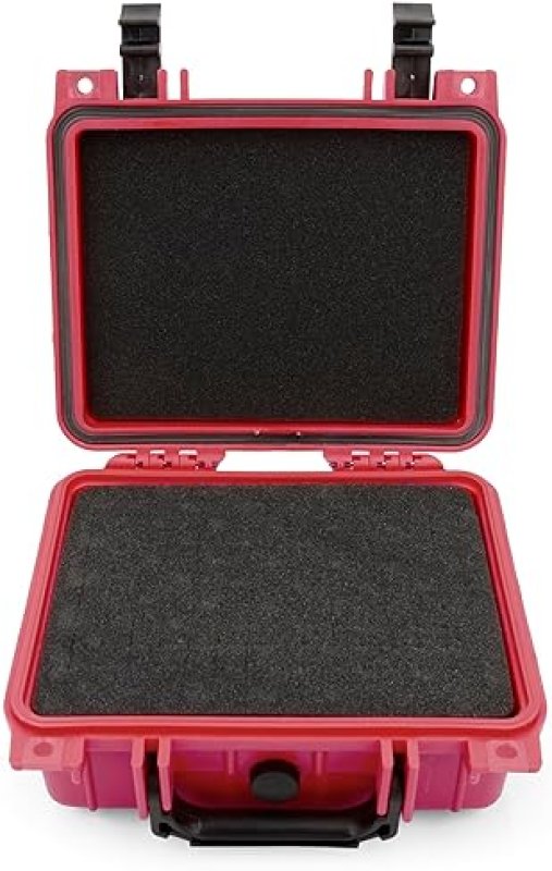 CASEMATIX GRADED COIN CASE FITS 40 PCGS NGC SLABS, WATERPROOF STORAGE BOX WITH FOAM, RED