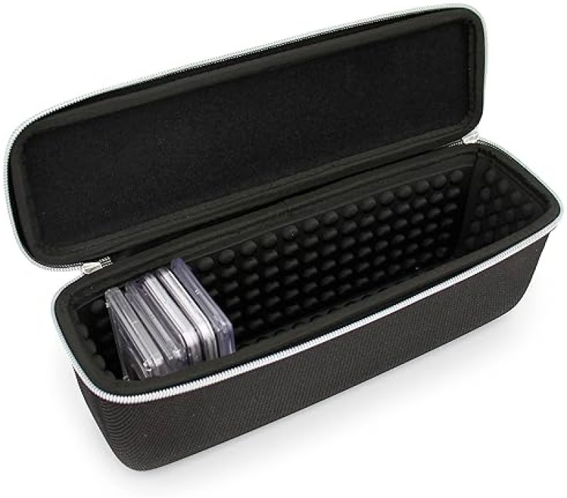 CASEMATIX GRADED COIN STORAGE BOX FITS 25 NGC PCGS HOLDERS, SCRATCH-RESISTANT CASE FOR COLLECTORS