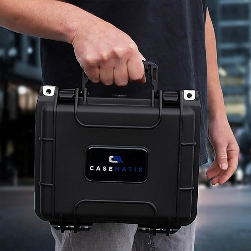 CASEMATIX WATERPROOF GRADED COIN CASE FOR 50 PCGS NGC COINS, CUSTOM HOLDER SUPPLIES COMPARTMENT