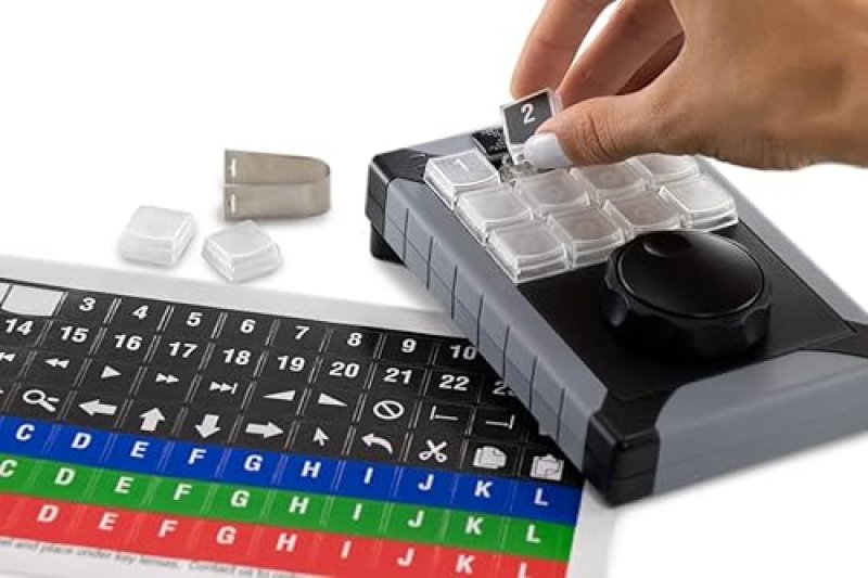 RAILDRIVER X-KEYS XK-12 JGS USB PROGRAMMABLE KEYBOARD WITH JOG SHUTTLE CONTROL FOR VIDEO EDITING REPLAY