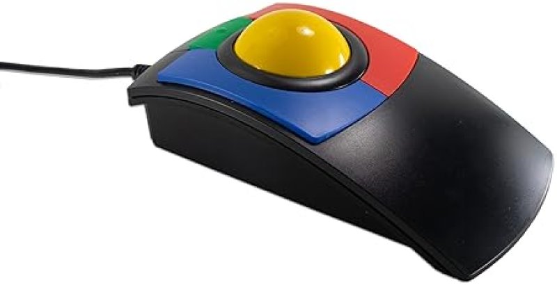RAILDRIVER X-KEYS O-TRAC USB PS2 OPTO-MECHANICAL TRACKBALL MOUSE FOR PRECISE CURSOR CONTROL, MADE IN USA