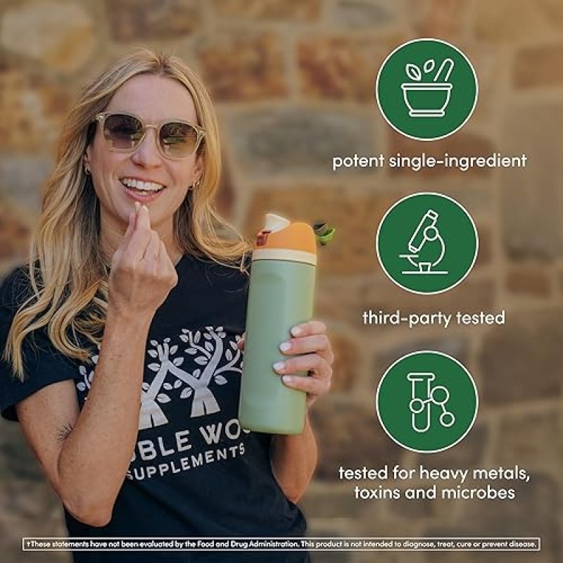 DOUBLE WOOD SUPPLEMENTS MULLEIN LEAF DROPS FOR LUNG RESPIRATORY HEALTH 2OZ LIQUID SUPPLEMENT, 60 SERVINGS