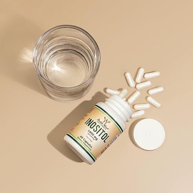 DOUBLE WOOD SUPPLEMENTS  MYO-INOSITOL CAPSULES 1000MG FOR WOMEN 60 VEGAN, GLUTEN-FREE, FILLER-FREE BY DOUBLE WOOD