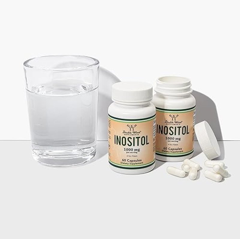 DOUBLE WOOD SUPPLEMENTS  MYO-INOSITOL CAPSULES 1000MG FOR WOMEN 60 VEGAN, GLUTEN-FREE, FILLER-FREE BY DOUBLE WOOD