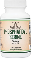DOUBLE WOOD SUPPLEMENTS PHOSPHATIDYLSERINE 300MG SUPPLEMENT 120 CAPSULES BRAIN MEMORY SUPPORT BY DOUBLE WOOD