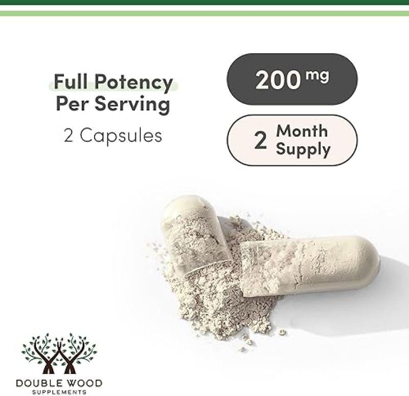 DOUBLE WOOD SUPPLEMENTS NATTOKINASE 4,000 FU 120 CAPSULES JAPANESE NATTO ENZYME FOR HEART CIRCULATORY SUPPORT