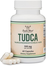 DOUBLE WOOD SUPPLEMENTS TUDCA BILE SALTS LIVER SUPPORT SUPPLEMENT 500MG 60 CAPSULES GALLBLADDER CLEANSE BY DOUBLE WOOD