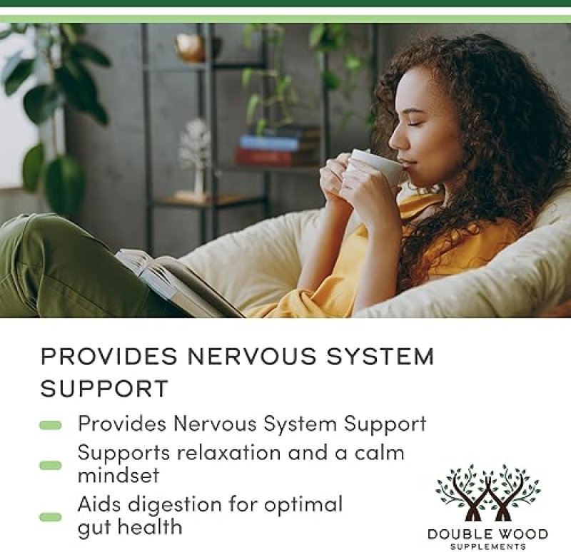 DOUBLE WOOD SUPPLEMENTS ORGANIC LEMON BALM TINCTURE 590MG 2OZ DOUBLE WOOD SUPPLEMENTS FOR DIGESTION RELAXATION
