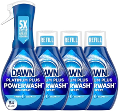 DAWN PLATINUM POWERWASH DISH SPRAY BUNDLE, FRESH SCENT, 16OZ SPRAY 3 REFILLS, 4-PACK