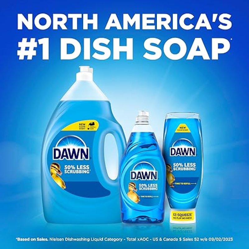 DAWN ULTRA DISHWASHING LIQUID REFILL, ORIGINAL SCENT, 56 FL OZ, PACK OF 2 DISH SOAP DETERGENT