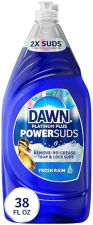 DAWN PLATINUM PLUS POWERSUDS LIQUID DISH SOAP, 38 OZ BOTTLE POWERFUL GREASE CLEANING DETERGENT