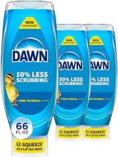 DAWN ULTRA EZ-SQUEEZE DISH SOAP, ORIGINAL SCENT, 22OZ BOTTLES, 3-PACK, DISHWASHING LIQUID