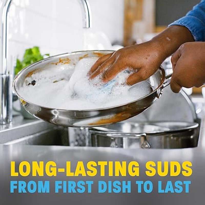 DAWN PLATINUM PLUS POWERSUDS LIQUID DISH SOAP, 38OZ BOTTLE POWERFUL GREASE CLEANING FORMULA