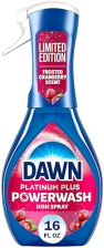 DAWN POWERWASH DISH SPRAY STARTER KIT, FROSTED CRANBERRY SCENT, 16 FL OZ, DISH SOAP CLEANER