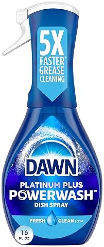 DAWN PLATINUM POWERWASH DISH SPRAY, FRESH SCENT DISH SOAP, 16 FL OZ, FAST GREASE CLEANING
