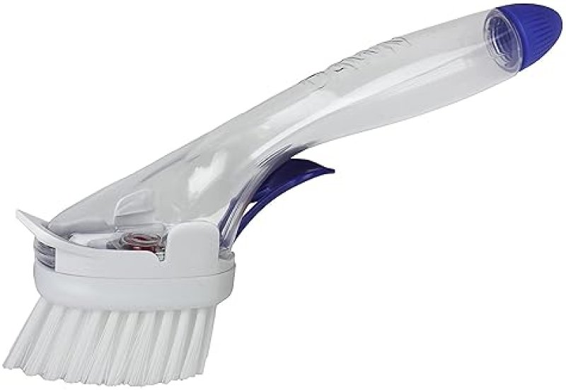 DAWN NO-DRIP FILLABLE DISH BRUSH FOR EASY CLEANING, REFILLABLE SOAP DISPENSER KITCHEN SCRUBBER