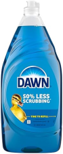 DAWN ORIGINAL SCENT DISHWASHING LIQUID SOAP, 38 FL OZ BOTTLE POWERFUL GREASE CLEANING