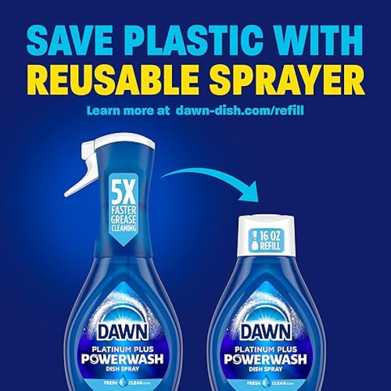 DAWN POWERWASH DISH SPRAY, PUMPKIN SPICE SCENT, STARTER KIT, 16 FL OZ DISH SOAP CLEANER