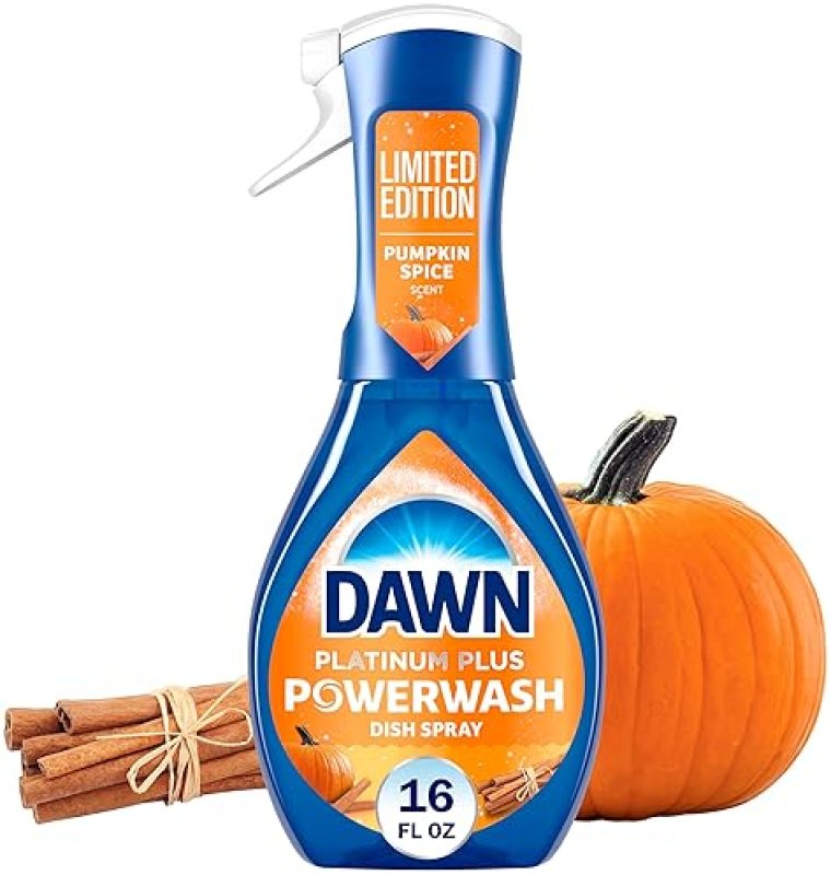 DAWN POWERWASH DISH SPRAY, PUMPKIN SPICE SCENT, STARTER KIT, 16 FL OZ DISH SOAP CLEANER