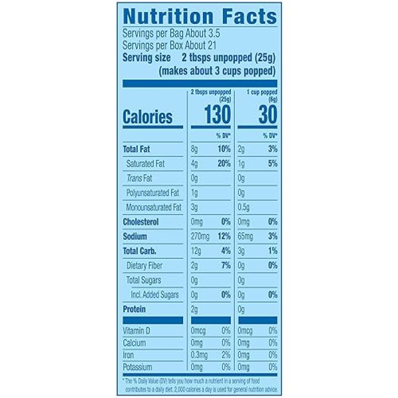 POP SECRET MOVIE THEATER BUTTER MICROWAVE POPCORN, 3.2OZ SHARING BAGS, 6 COUNT BOX