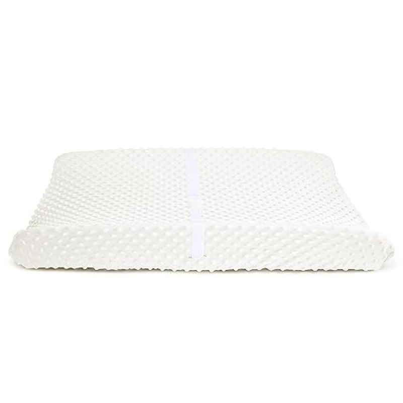 MUNCHKIN DIAPER CHANGING PAD COVERS 2 PACK, WHITE FITS STANDARD CONTOURED CHANGING PADS, SOFT COTTON