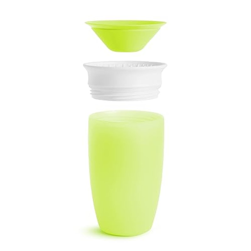MUNCHKIN MIRACLE 360 SIPPY CUPS FOR TODDLERS 1-3, SPILL-PROOF, 10OZ, 5-PACK, BLUE GREEN