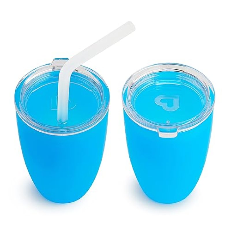 MUNCHKIN MIRACLE 360 SIPPY CUPS FOR TODDLERS 1-3, SPILL-PROOF, 10OZ, 5-PACK, BLUE GREEN