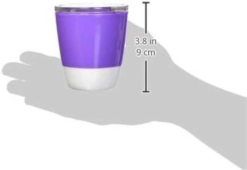MUNCHKIN SPLASH TODDLER TRAINING CUPS WITH LIDS, 7OZ, MULTICOLORED, BPA-FREE, 4 PACK