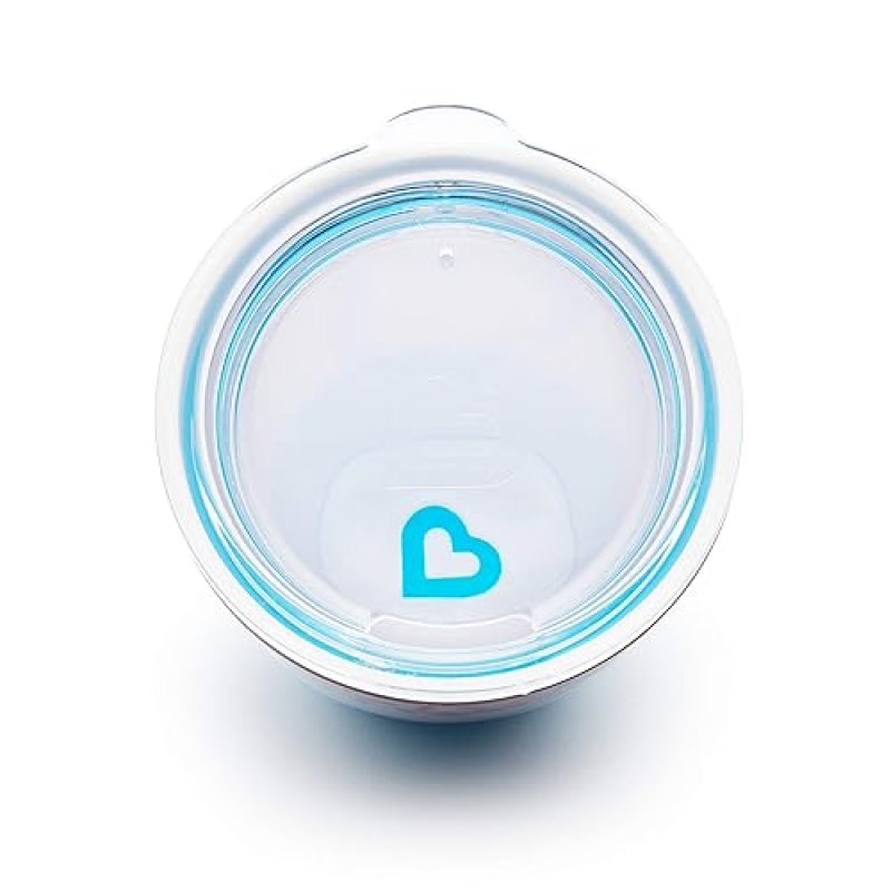 MUNCHKIN SPLASH TODDLER FEEDING SET DIVIDED PLATE, BOWL OPEN CUP, BLUE SPRINKLES, BPA-FREE