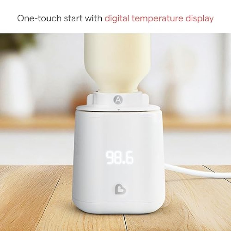 MUNCHKIN SIMPLE TOUCH DIGITAL BABY BOTTLE WARMER, SAFE EASY, FITS MOST BOTTLES, PLUG-IN