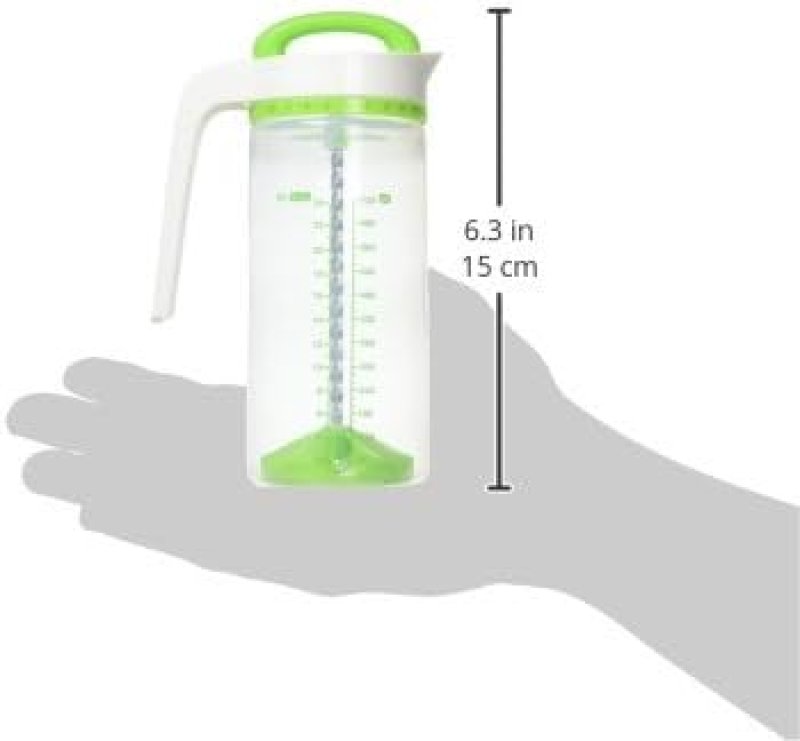 MUNCHKIN SMART BLEND FORMULA MIXER BREAST MILK STORAGE PITCHER, 24OZ CAPACITY, GREEN