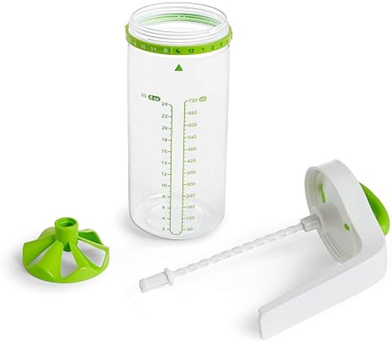 MUNCHKIN SMART BLEND FORMULA MIXER BREAST MILK STORAGE PITCHER, 24OZ CAPACITY, GREEN