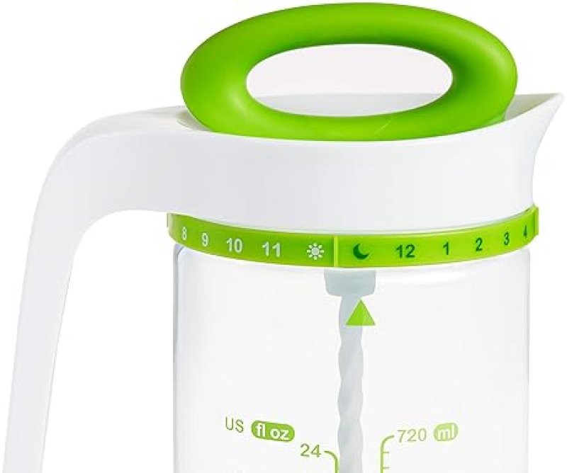 MUNCHKIN SMART BLEND FORMULA MIXER BREAST MILK STORAGE PITCHER, 24OZ CAPACITY, GREEN