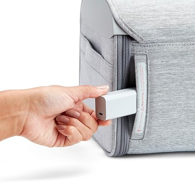MUNCHKIN 59S UV STERILIZER CLEANING BAG FOR BABY BOTTLES ACCESSORIES, GREY PORTABLE SANITIZER