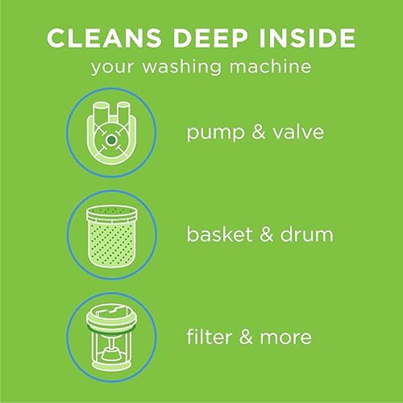 AFFRESH WASHING MACHINE CLEANER TABLETS, FOR FRONT TOP LOAD HE WASHERS, 5 COUNT PACK