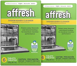 AFFRESH DISHWASHER CLEANER TABLETS, 12-MONTH SUPPLY, REMOVES LIMESCALE ODOR RESIDUE
