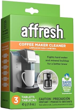 AFFRESH COFFEE MAKER CLEANER TABLETS, COMPATIBLE WITH MULTI-CUP SINGLE-SERVE BREWERS, 3 COUNT