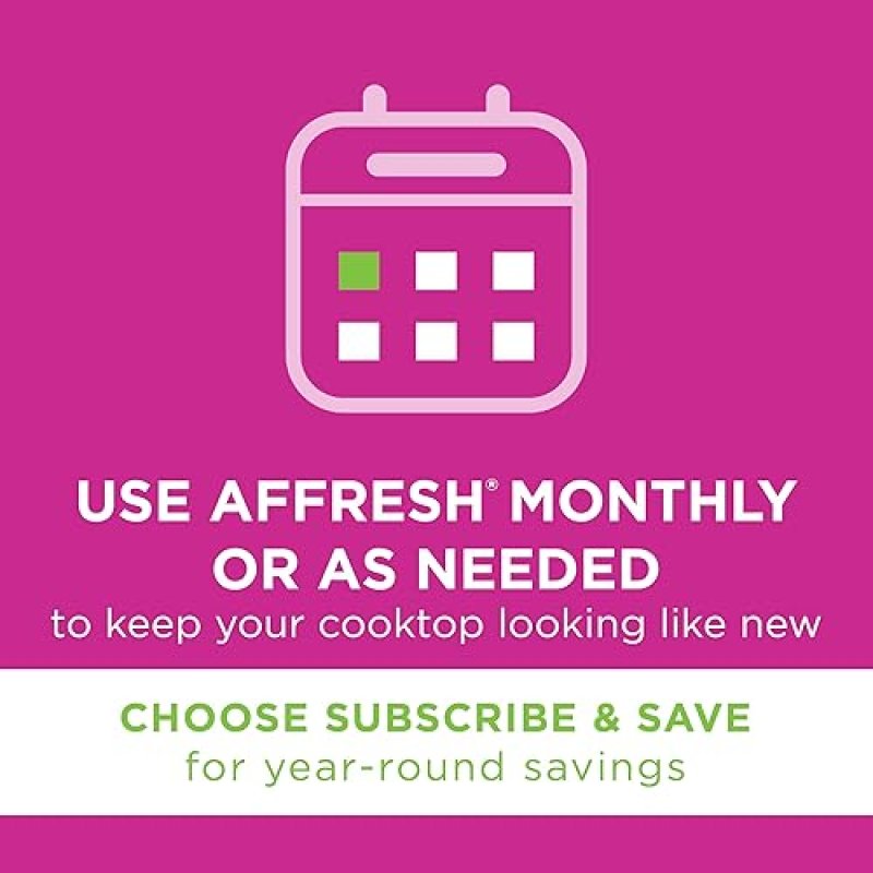 AFFRESH COOKTOP CLEANING KIT FOR GLASS CERAMIC INCLUDES CLEANER, PADS SCRAPER, 5OZ