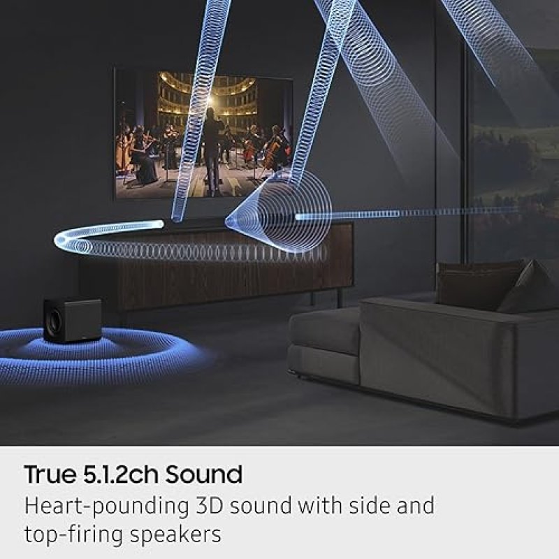 SAMSUNG Q800F 5.1.2CH Q SERIES SOUNDBAR WITH WIRELESS SUBWOOFER, DOLBY ATMOS, Q-SYMPHONY 2025