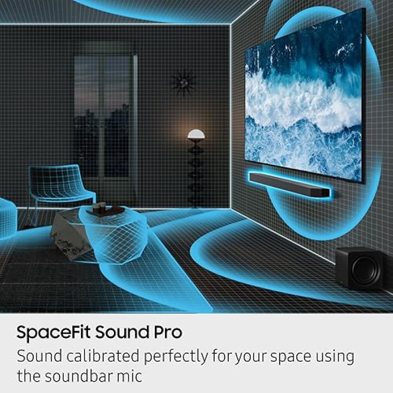 SAMSUNG Q800F 5.1.2CH Q SERIES SOUNDBAR WITH WIRELESS SUBWOOFER, DOLBY ATMOS, Q-SYMPHONY 2025