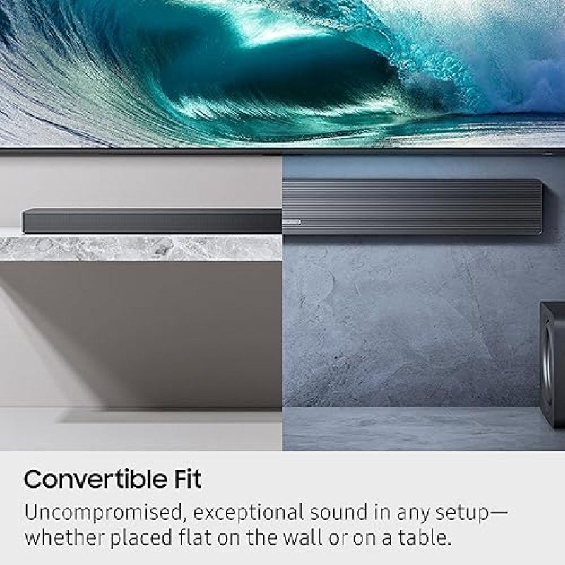 SAMSUNG HW-QS700F Q-SERIES 3.1.2CH SOUNDBAR 2025 WITH WIRELESS DOLBY ATMOS, SUBWOOFER, Q-SYMPHONY
