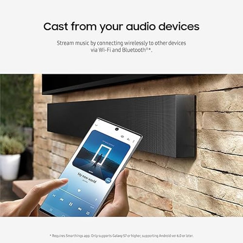 SAMSUNG HW-LST70T TERRACE OUTDOOR SOUNDBAR, 3.0CH, DOLBY AUDIO, SUBWOOFER, IP55, BLACK