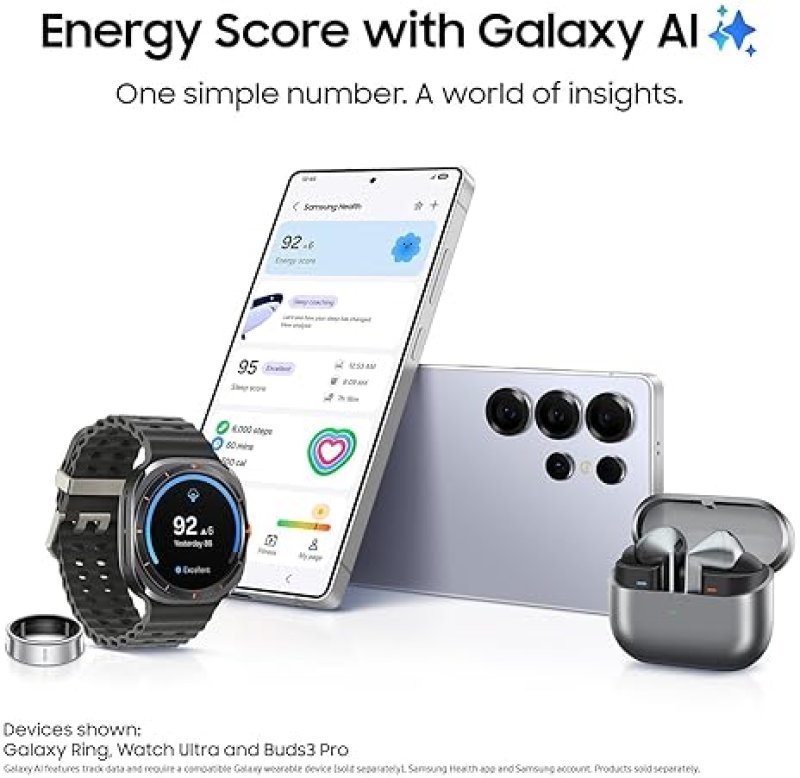 SAMSUNG GALAXY S25 ULTRA 512GB UNLOCKED SMARTPHONE, AI CAMERA, S PEN, 5000MAH, TITANIUM BLACK 2025