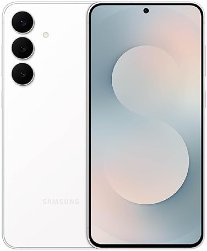 SAMSUNG GALAXY S25 FE 256GB UNLOCKED SMARTPHONE 2025 , AI CAMERA, 4900MAH, ANDROID, WHITE, US WARRAN