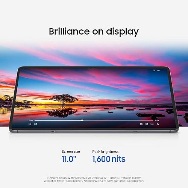 SAMSUNG GALAXY TAB S11 256GB WIFI TABLET, LARGE DISPLAY, S PEN, AI ASSIST, LONG BATTERY, SILVER US
