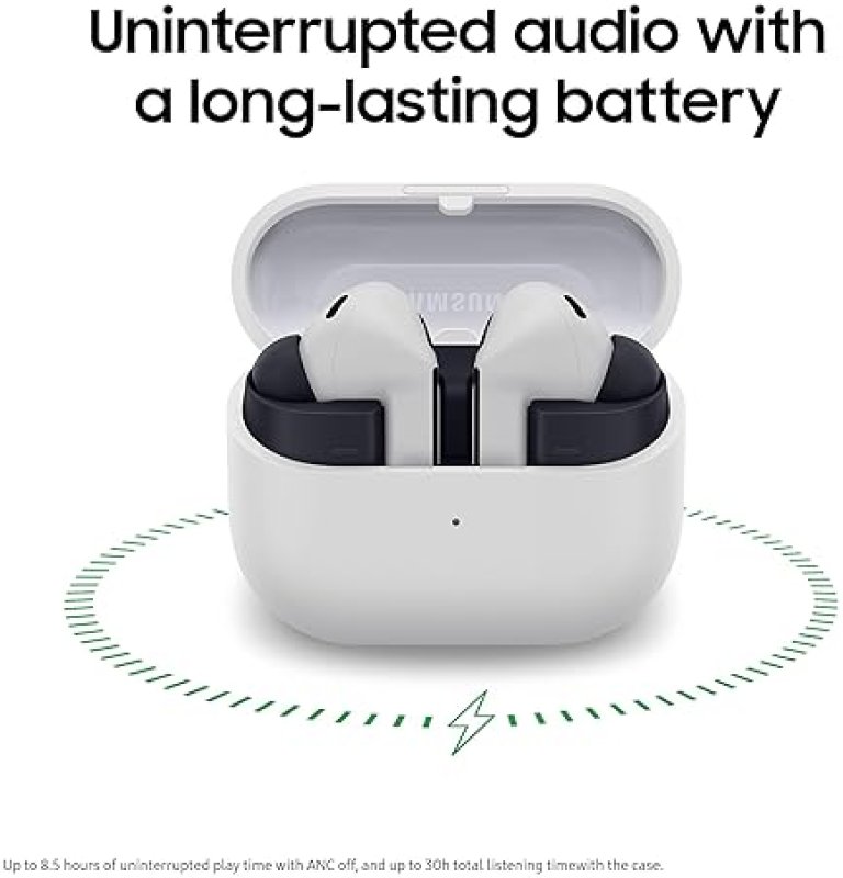 SAMSUNG  GALAXY BUDS 3 FE 2025 WIRELESS EARBUDS, ANC, AI, LONG BATTERY, BLACK, US, 2YR WARRANTY