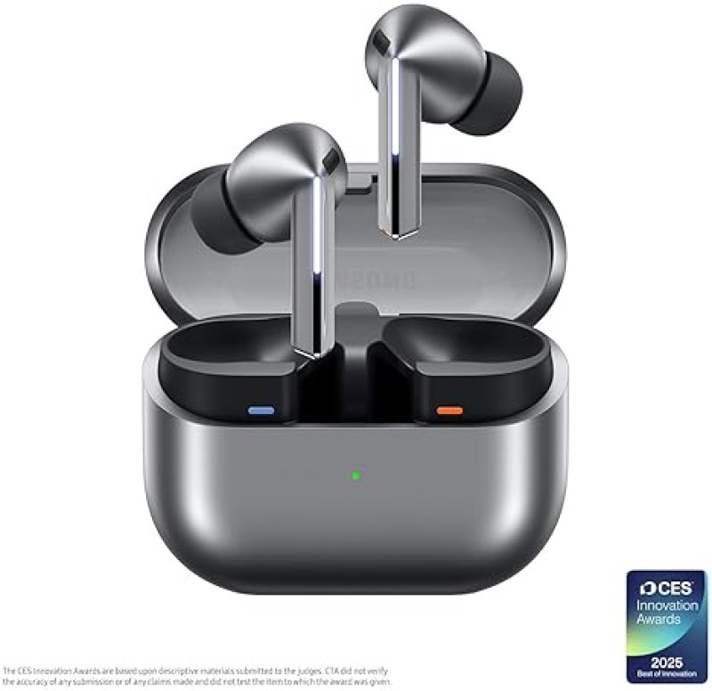 SAMSUNG GALAXY BUDS 3 PRO AI WIRELESS EARBUDS, NOISE CANCELLING, SILVER, US VERSION, 2YR WARRANTY